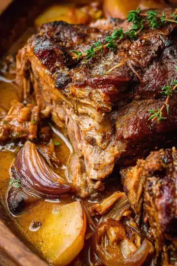 Apple Cider Braised Pork Shoulder