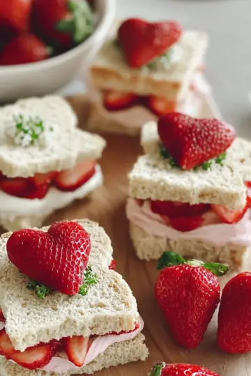 Easy Strawberry Tea Sandwiches