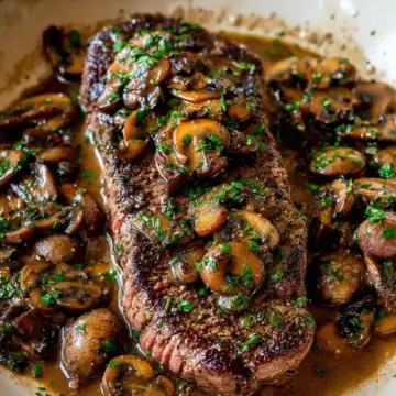 Steak Marsala with Mushrooms