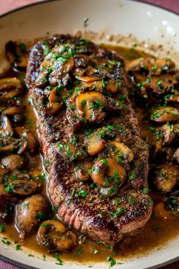 Steak Marsala with Mushrooms