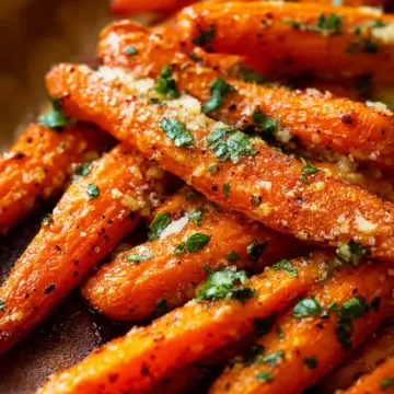 Parmesan Garlic Roasted Carrots