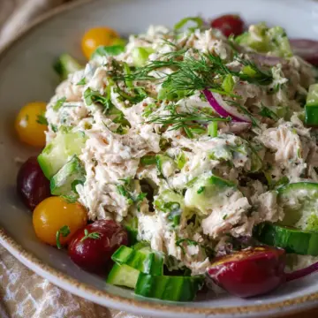 High Protein Cottage Cheese Tuna Salad