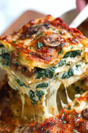 Spinach Mushroom Lasagna