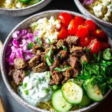 Low Carb Gyro Bowls