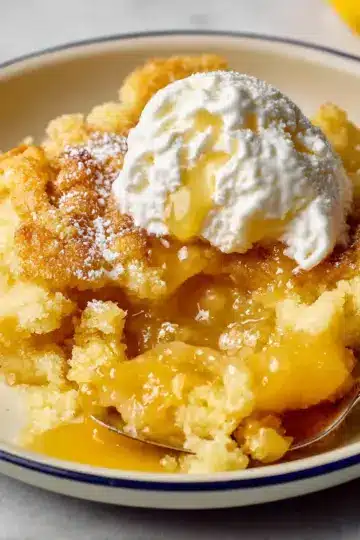 Gooey Lemon Cobbler